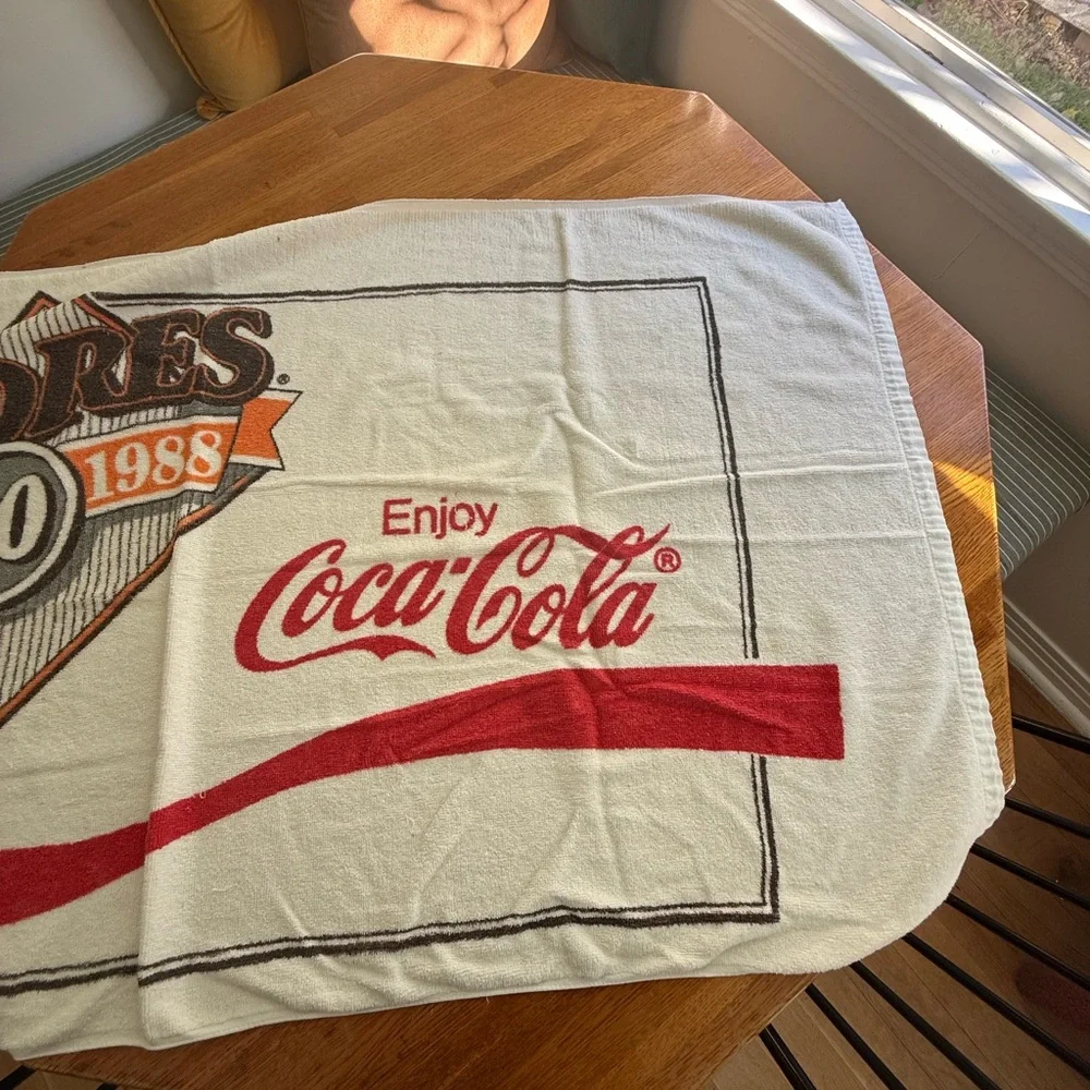 Vintage San Diego Padres 20th Anniversary 1969-1988 Coca Cola Towel